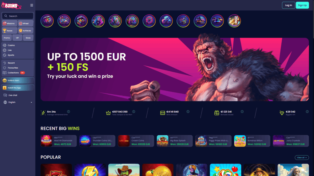 boomsbet online casino buitenland