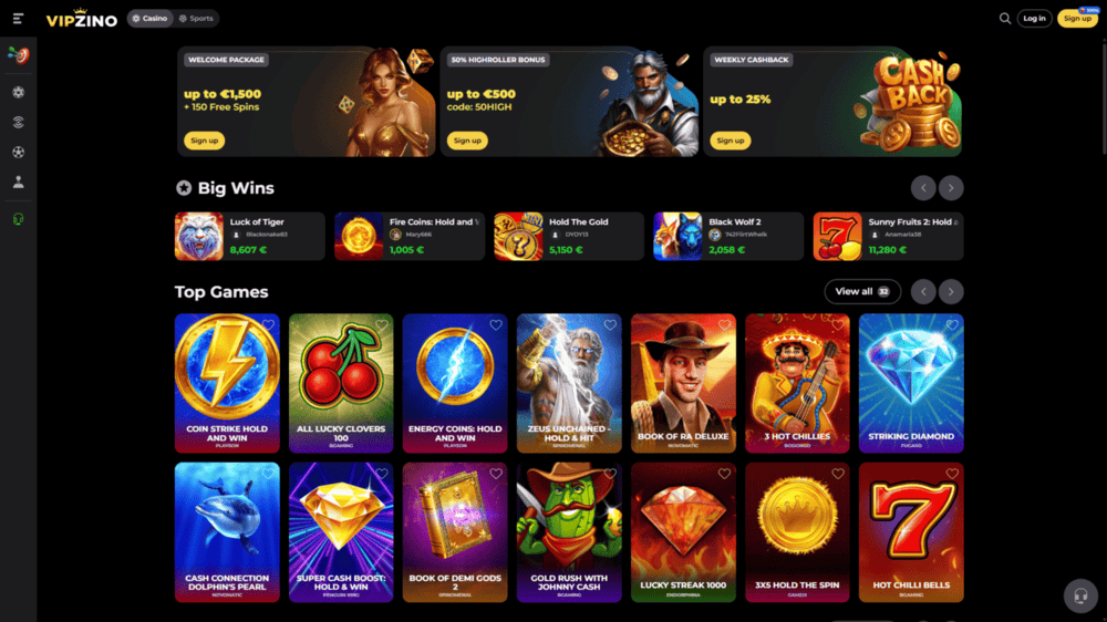 vipzino online casino buitenland